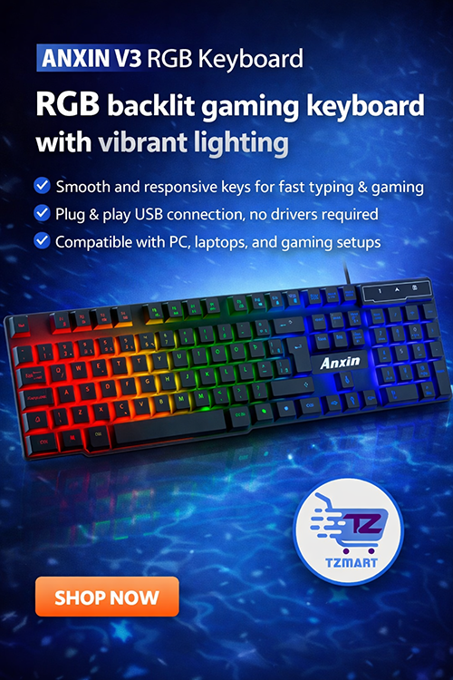 Anxin V3 RGB Gaming Keyboard