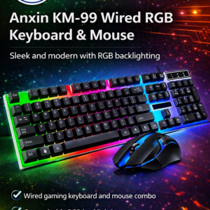Anxin KM-99 Wired RGB Keyboard & Mouse